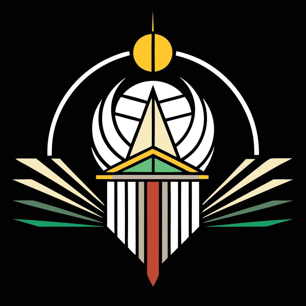 The logo for the international space station vector