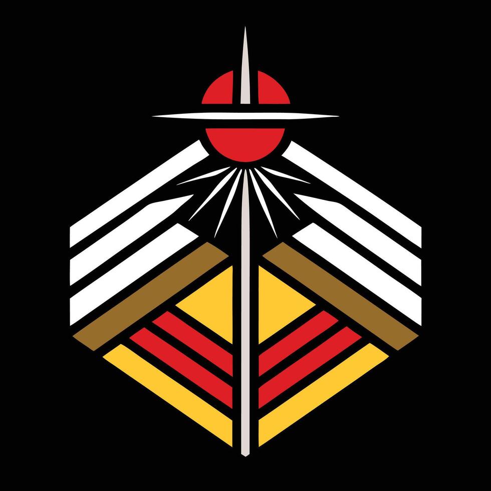 The logo for the national guard vector