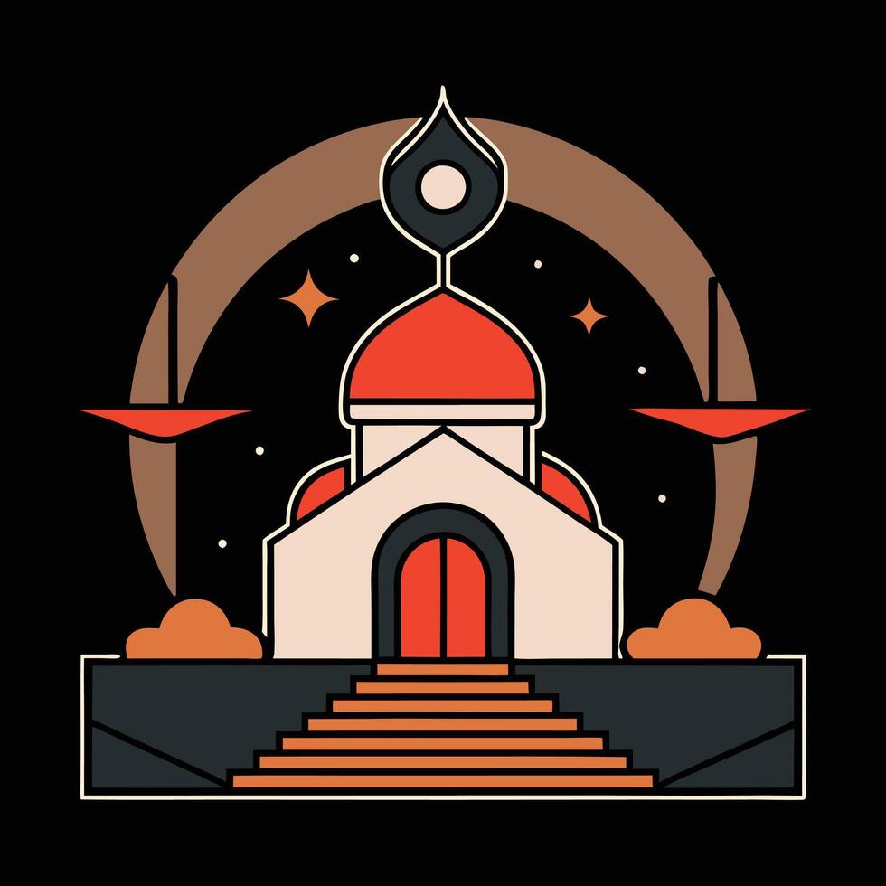 The church of the holy spirit vector
