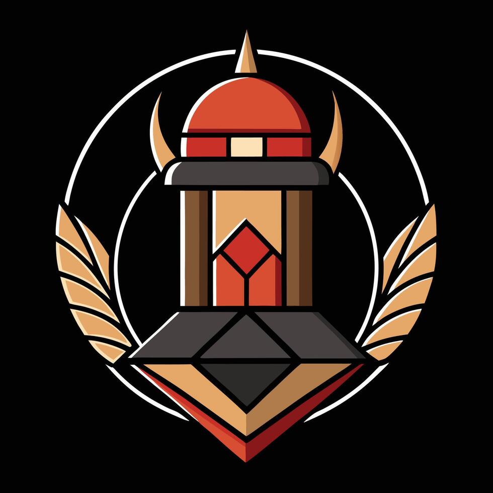 A logo for a company that makes a tower vector