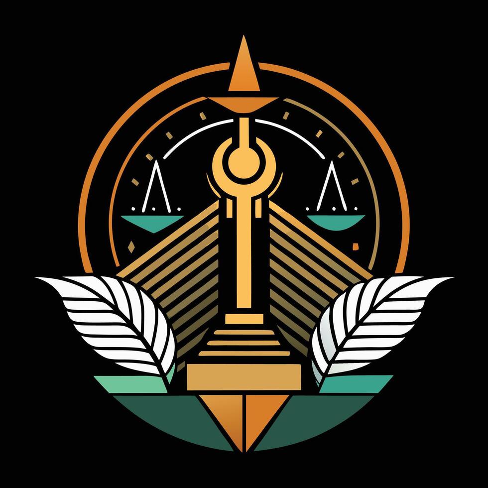 The logo for the law firm vector