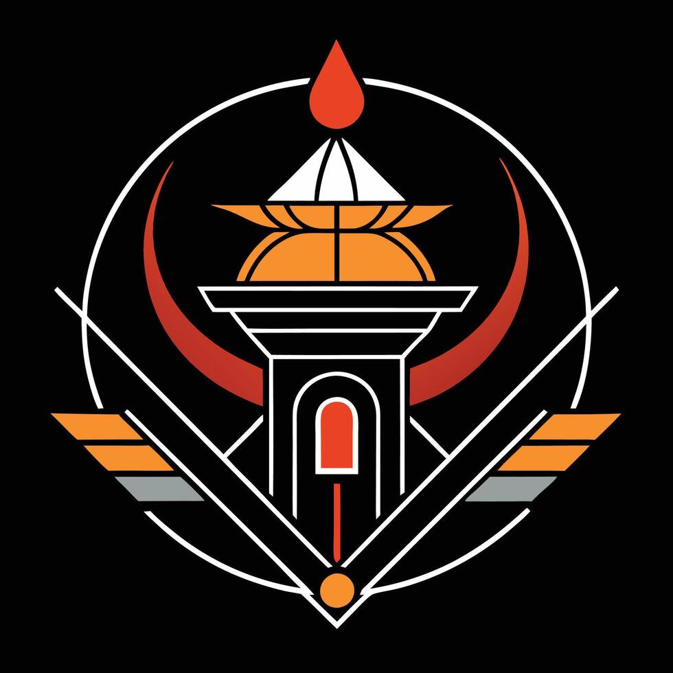 The logo for the game is shown on a black background vector
