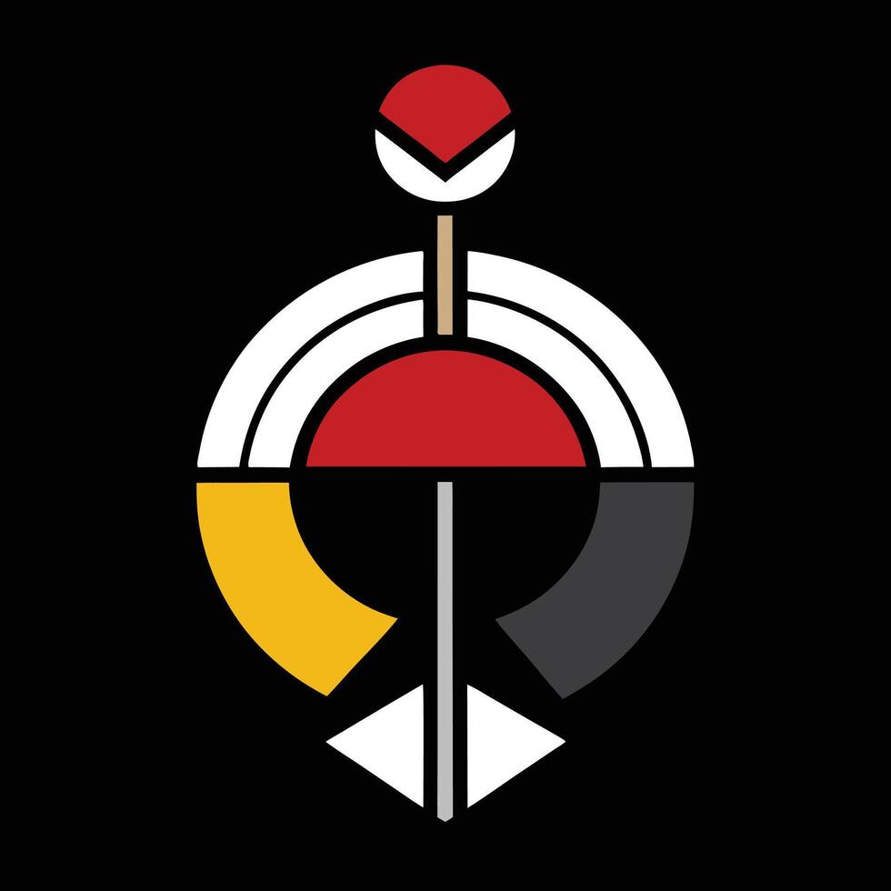 The logo for the native american tribe vector