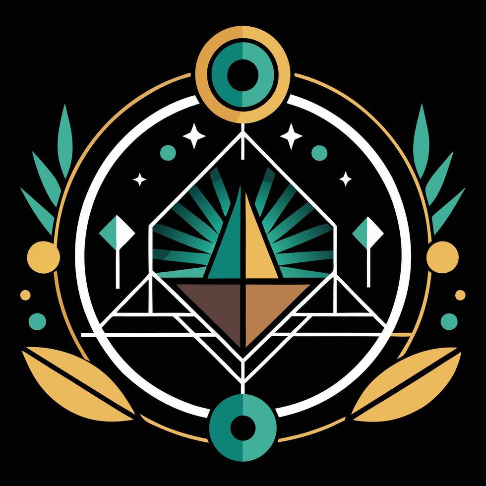 The symbol for the sacred geometry of the universe vector