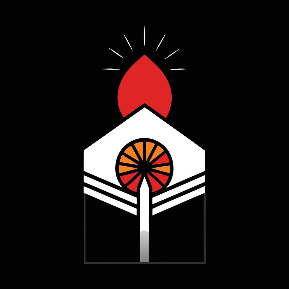 The logo for the university of india, delhi vector