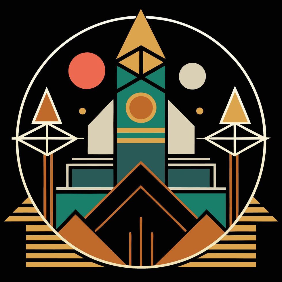 A logo for a company that makes a rocket vector
