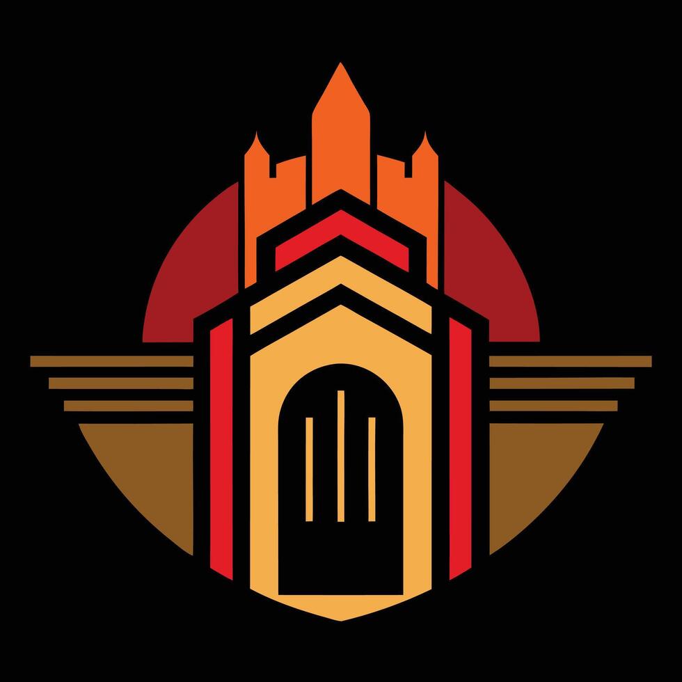 The logo for the new york city skyline vector
