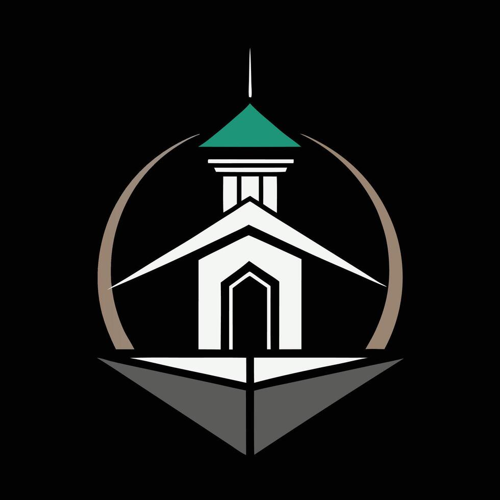 The logo for the church of the cross vector