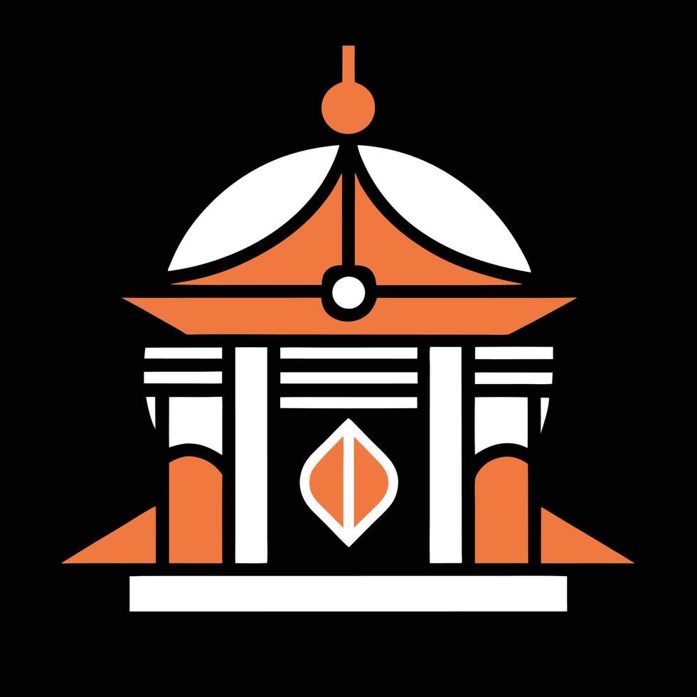 A logo for a building with a dome vector
