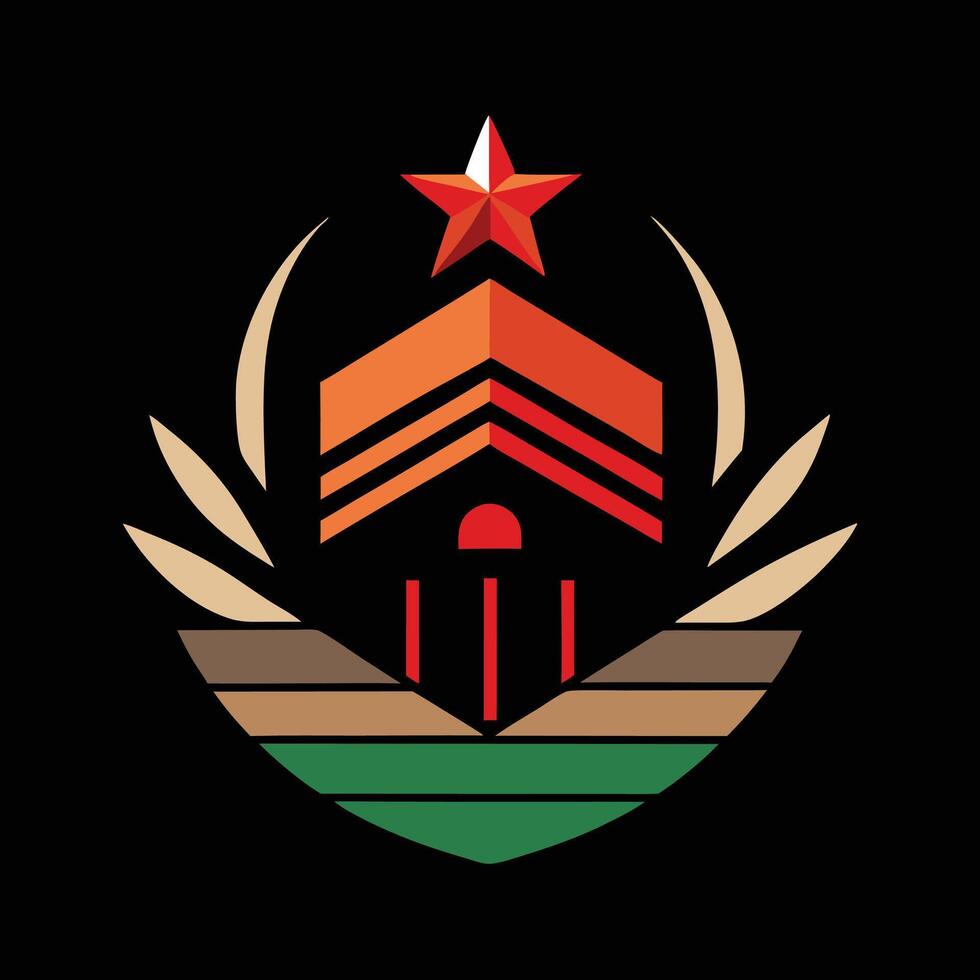The logo for the kyrgyzstan national football team vector