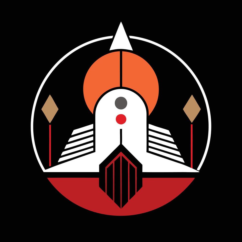 The logo for the space shuttle vector