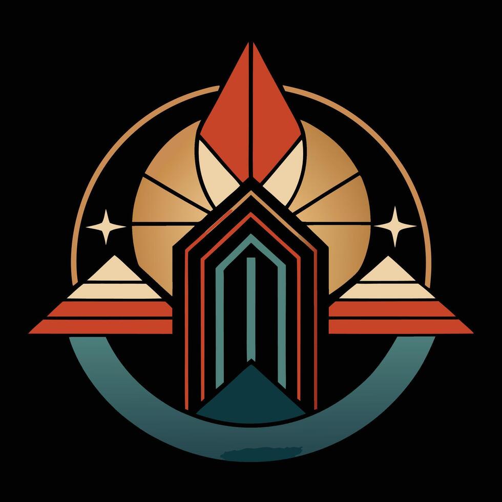 The logo for the game, the city of the gods vector
