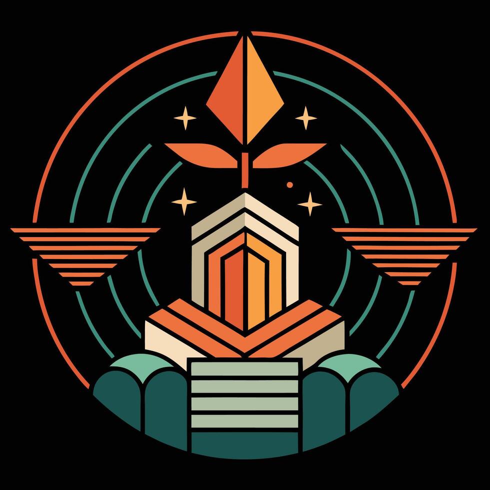 The logo for the new york city based company vector