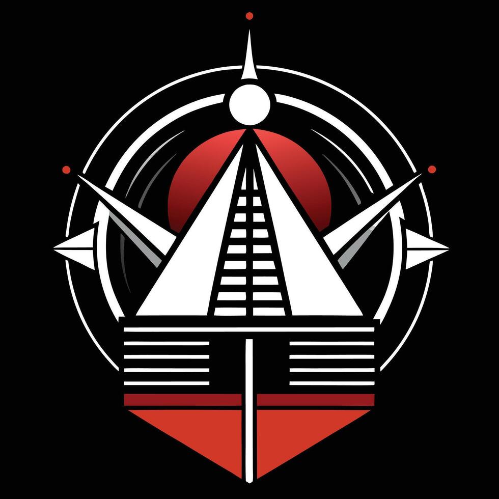 The logo for the band is a red and black triangle vector