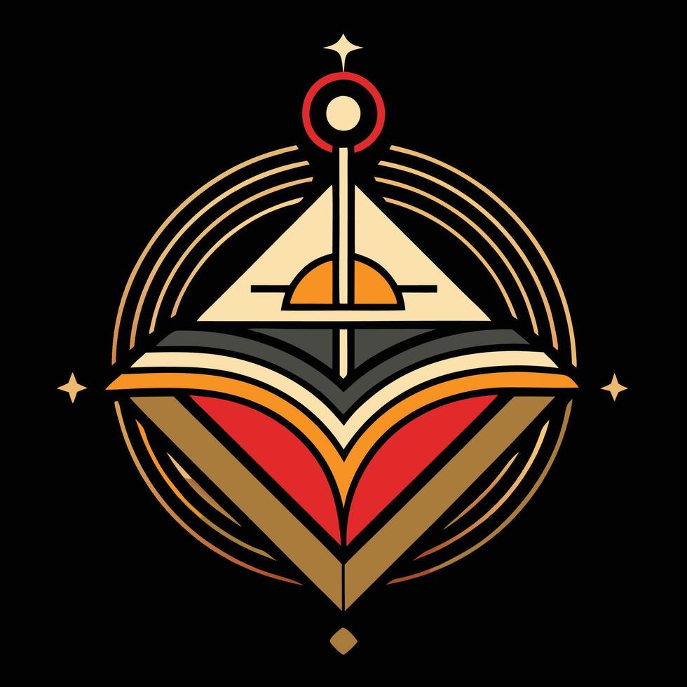 A logo for a company that makes a compass vector