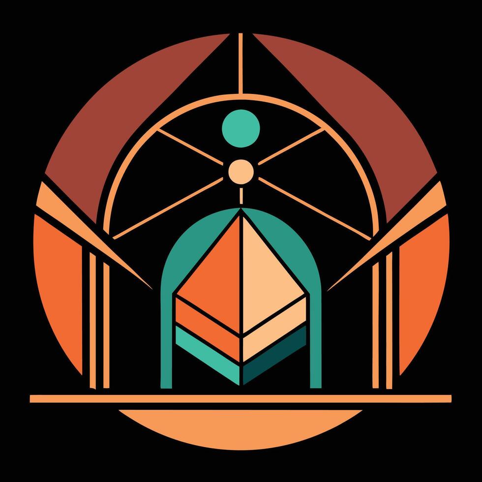 The logo for the ethereum blockchain vector