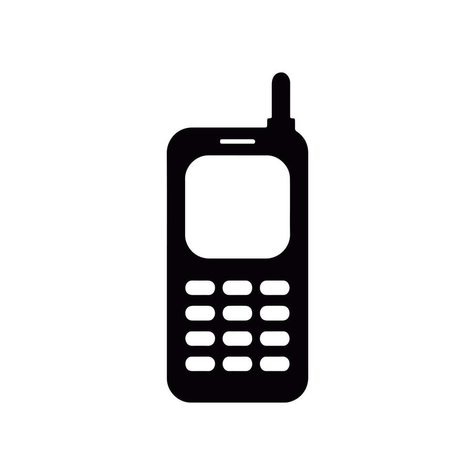 Mobile phone icon isolated on white background vector