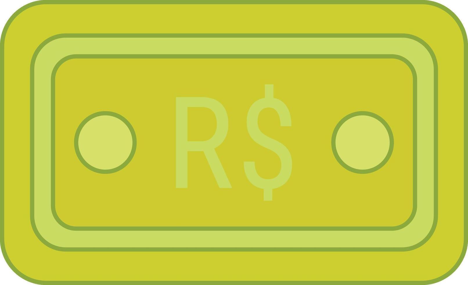A green and yellow rectangle with the word r vector