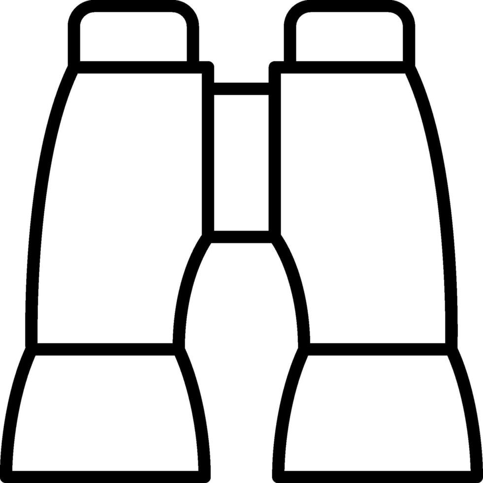 Binoculars icon on a white background vector