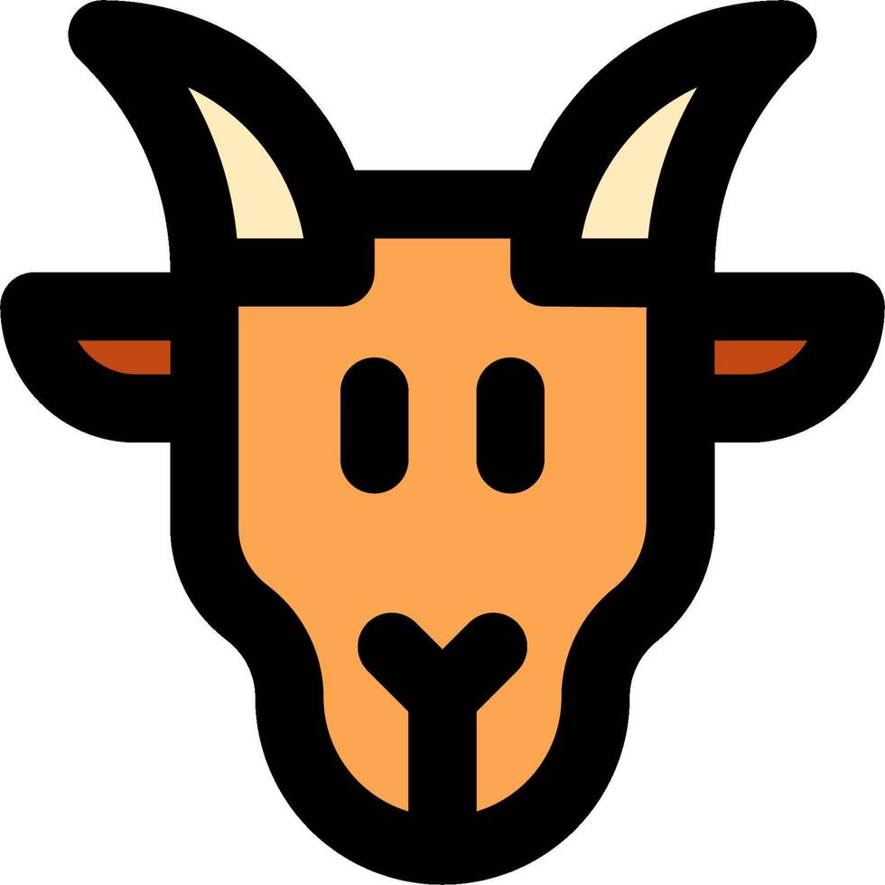 Goat head icon illustration vector