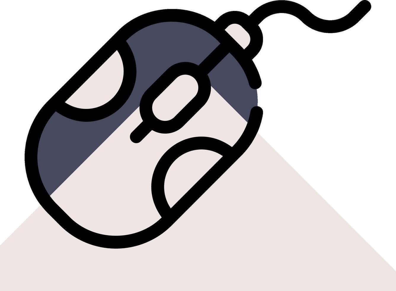 A computer mouse is shown on a white background vector
