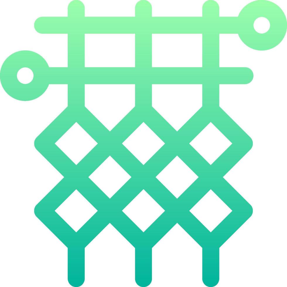 A green and blue logo with a lattice pattern vector