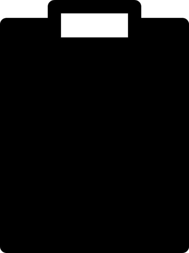 A black briefcase icon on a white background vector