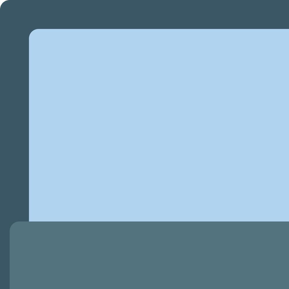 A blue box with a white background vector