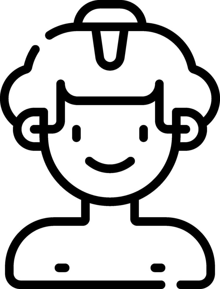 A man with a hat on his head vector