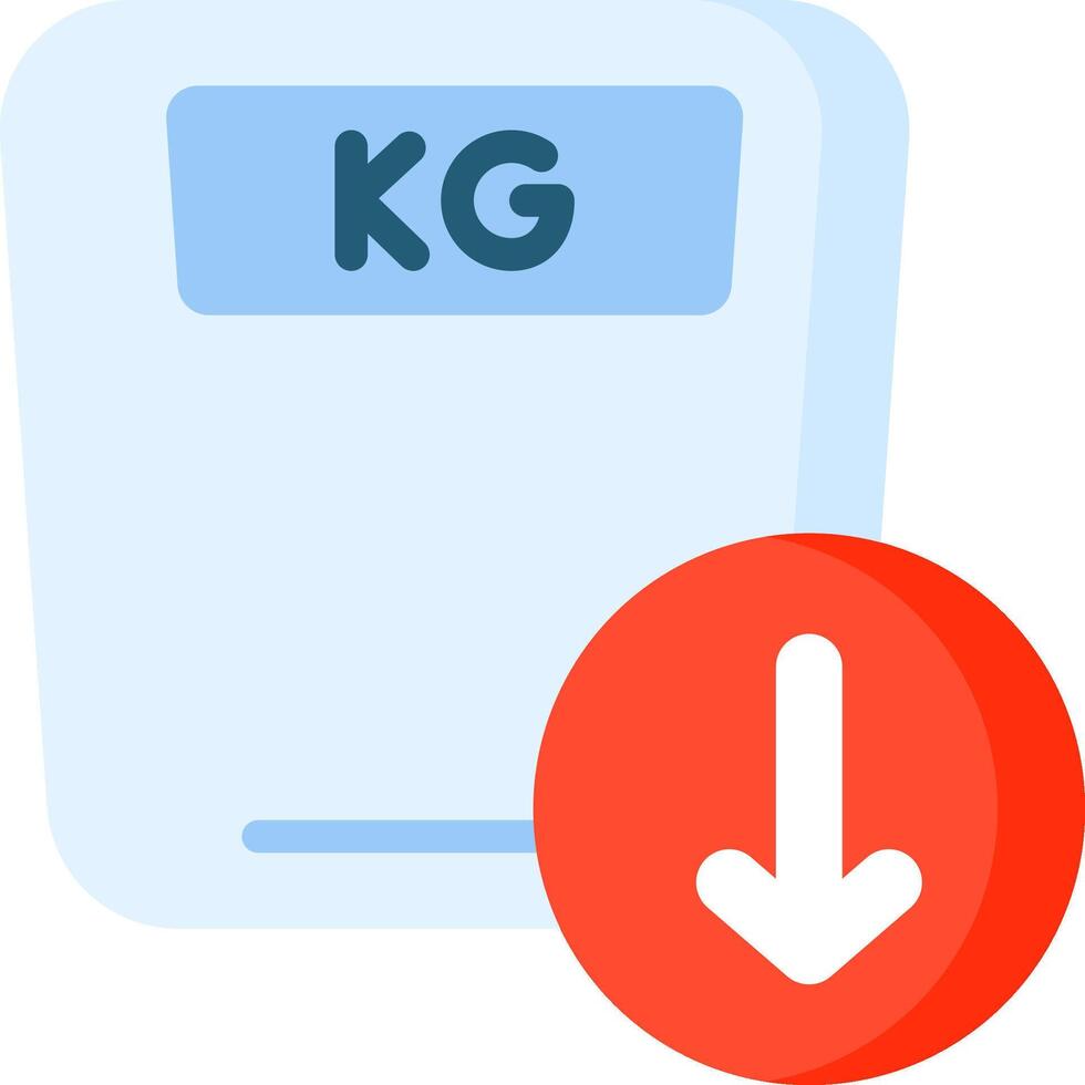 Kg weight scale icon vector