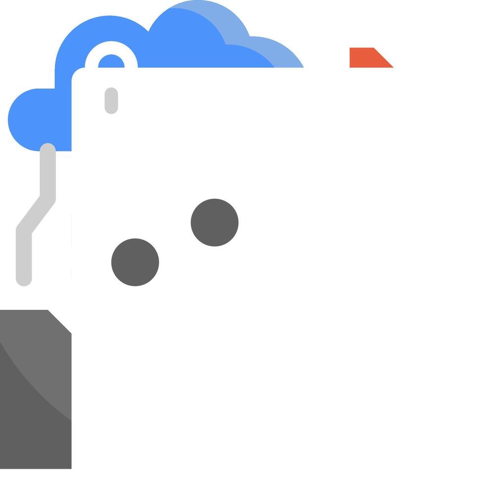 A cloud with a cloud icon on it vector