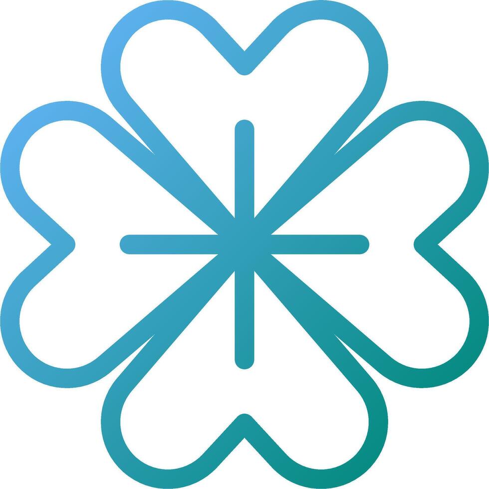 A blue and green clover logo vector