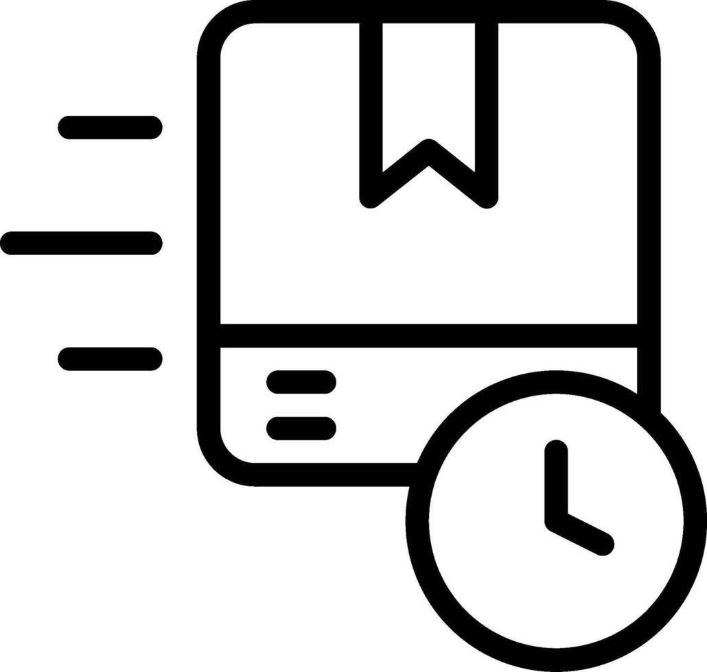 A clock and a box with a ribbon vector