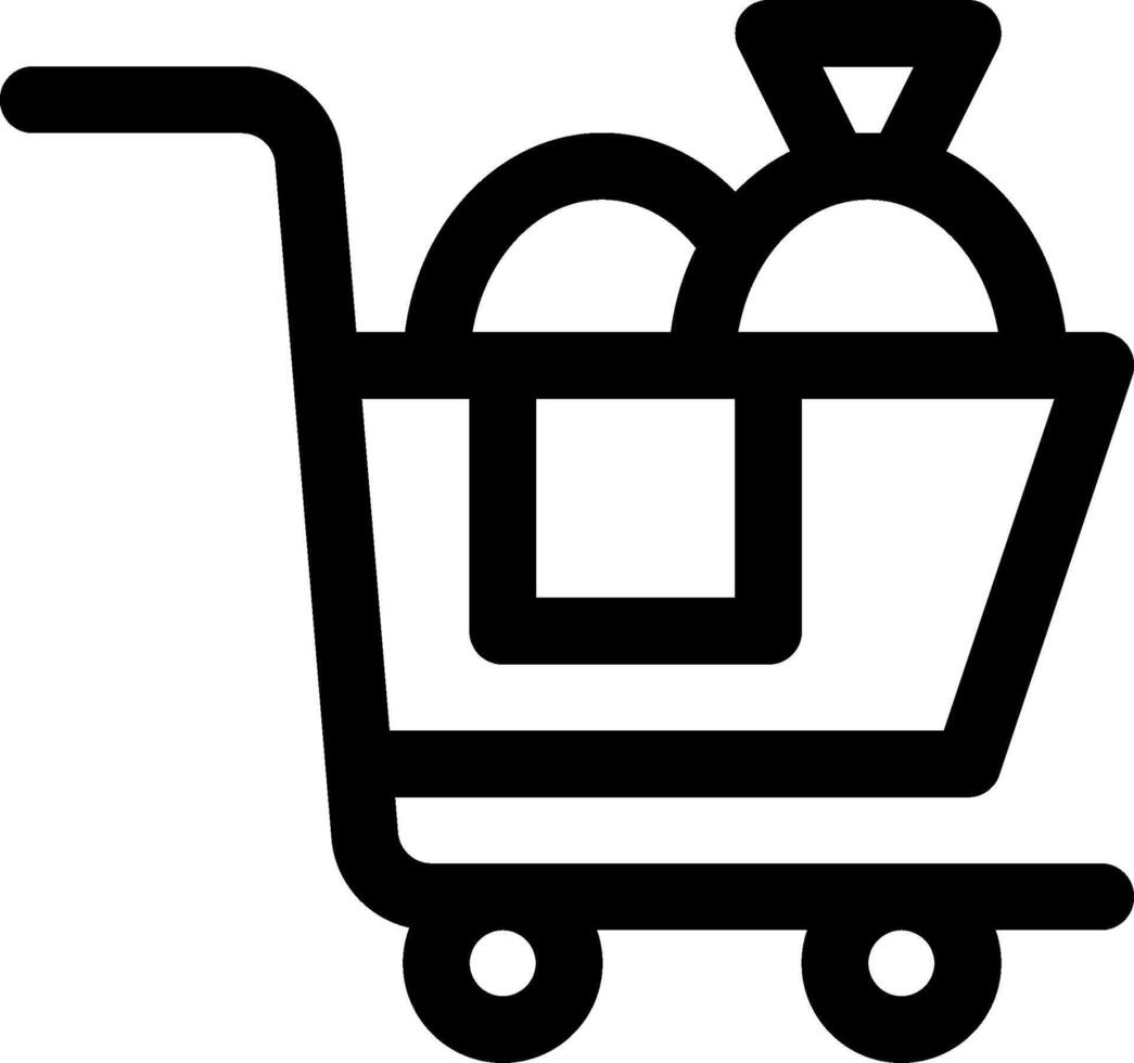 Shopping cart icon vector