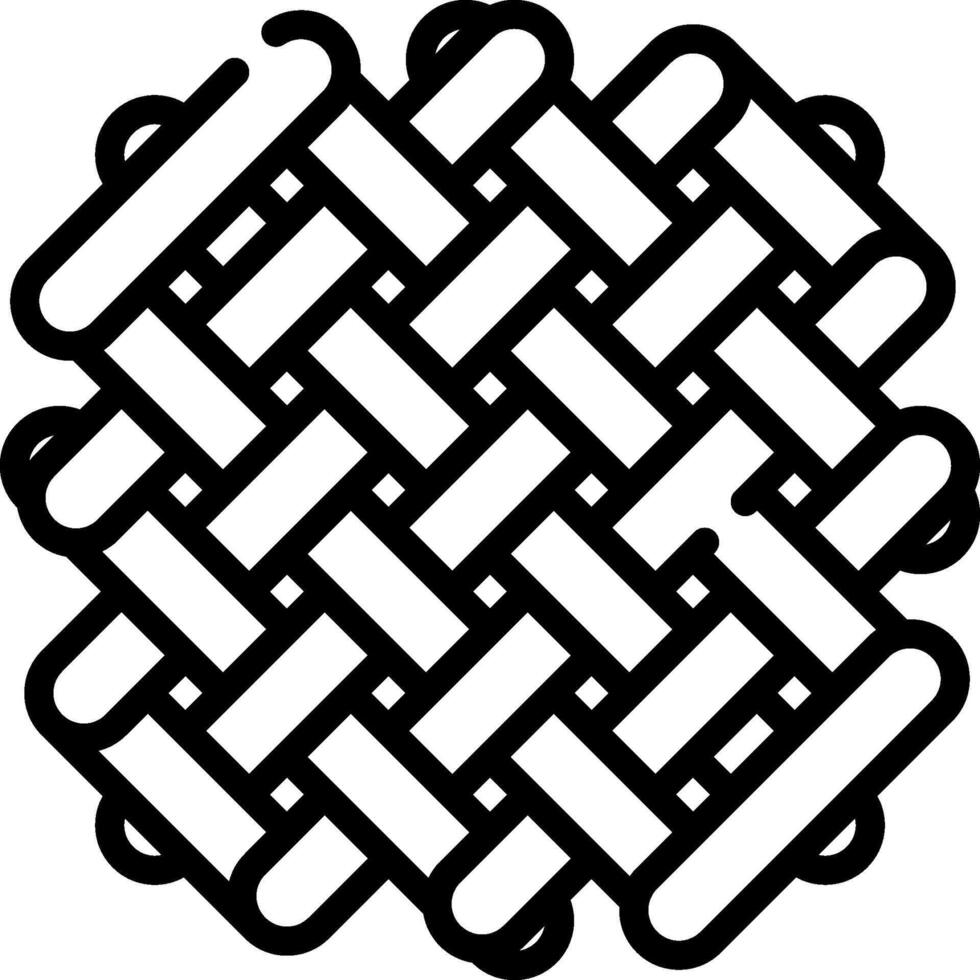 A black and white drawing of a knot vector