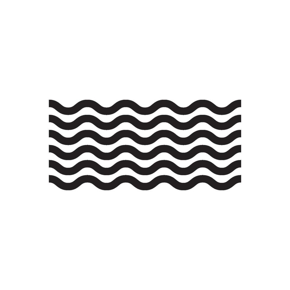 A black and white wave pattern on a white background vector