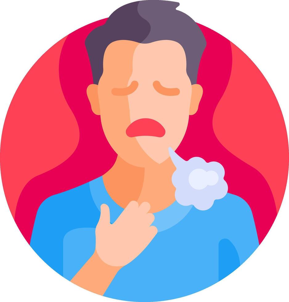 A man with a cigarette in his mouth vector