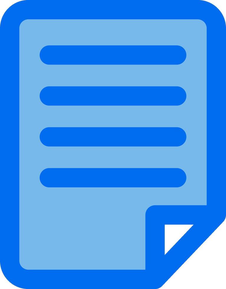 A blue square icon with a note in it vector