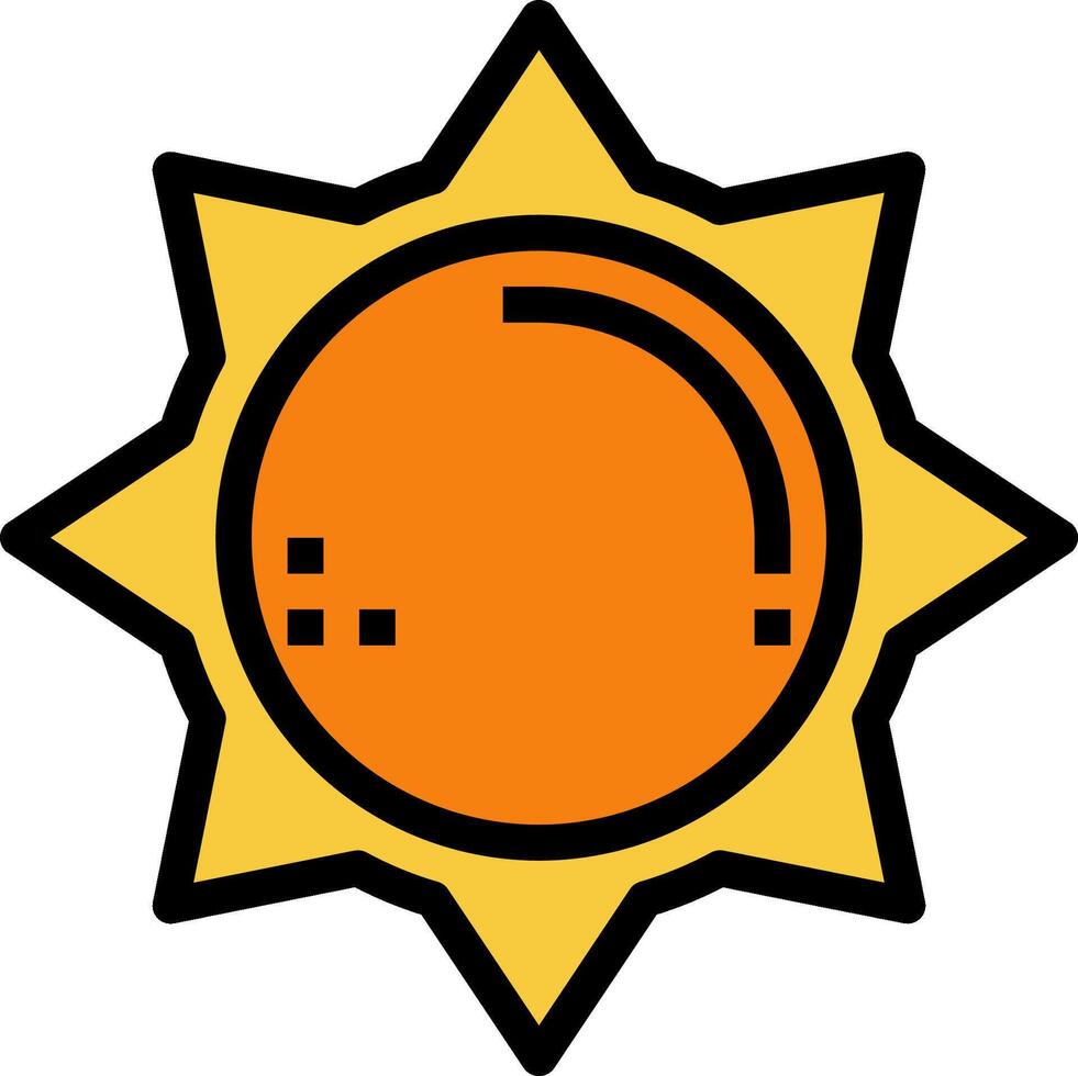 Sun icon illustration vector