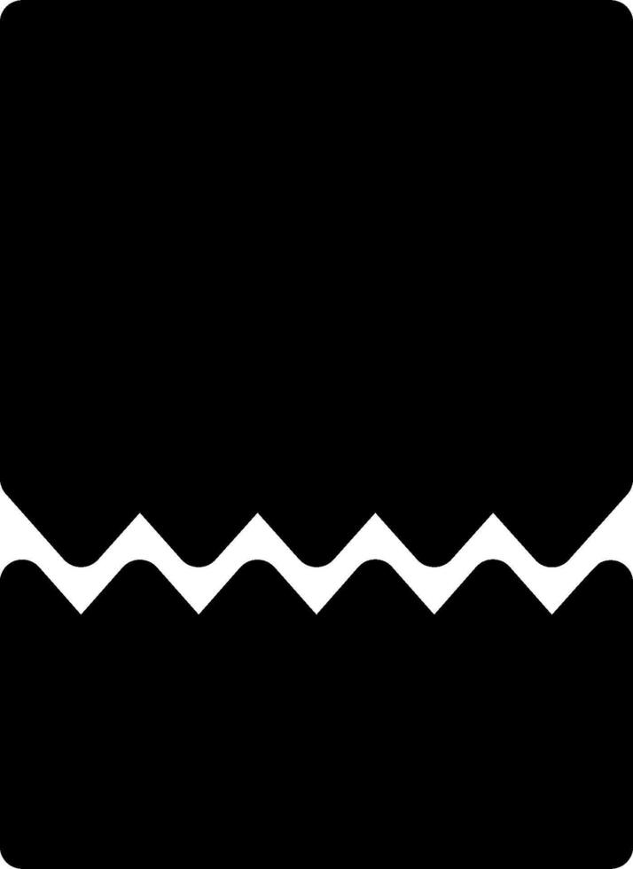 A black and white icon of a wave vector