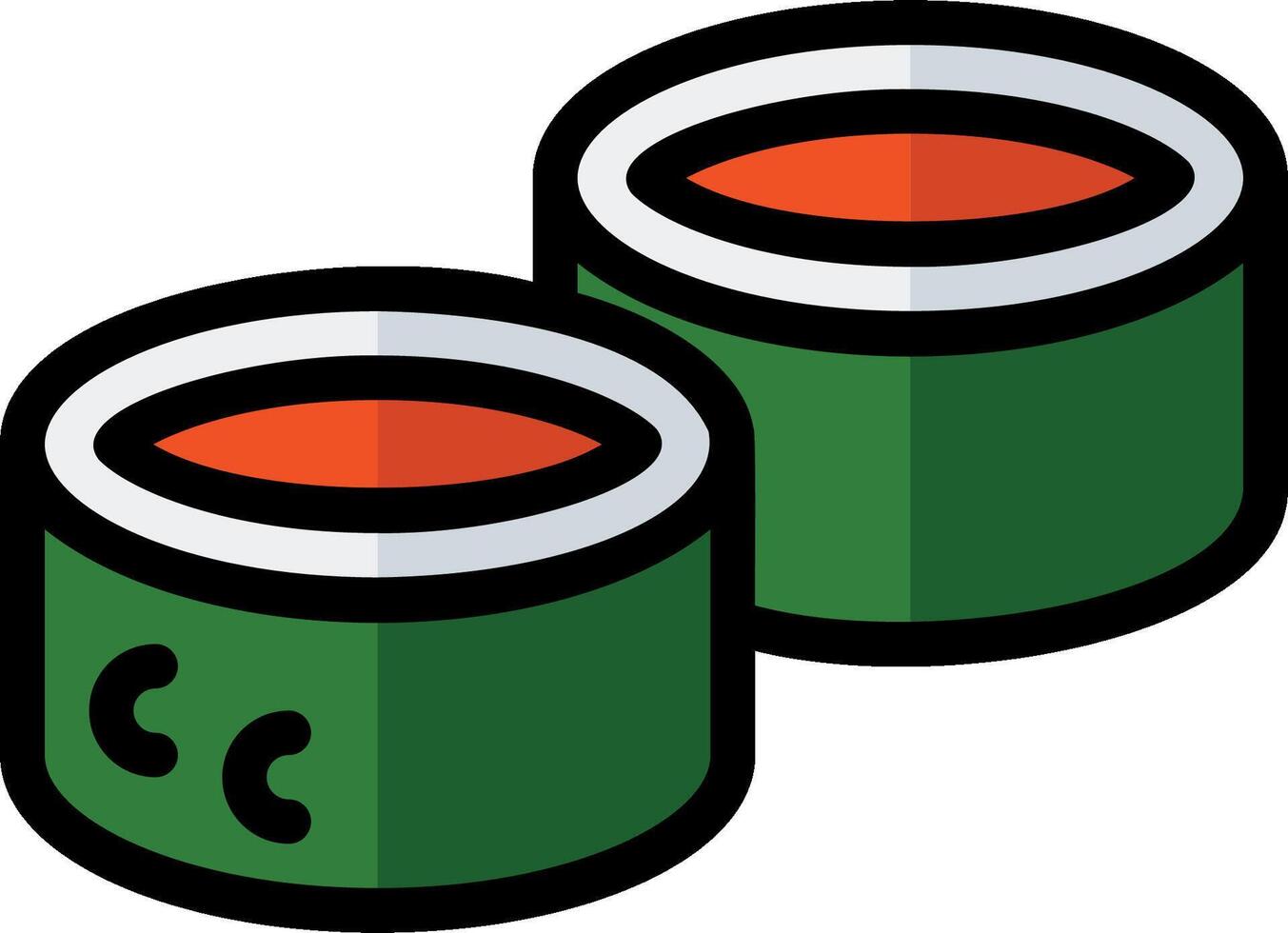 Two cans of soup with a red lid vector