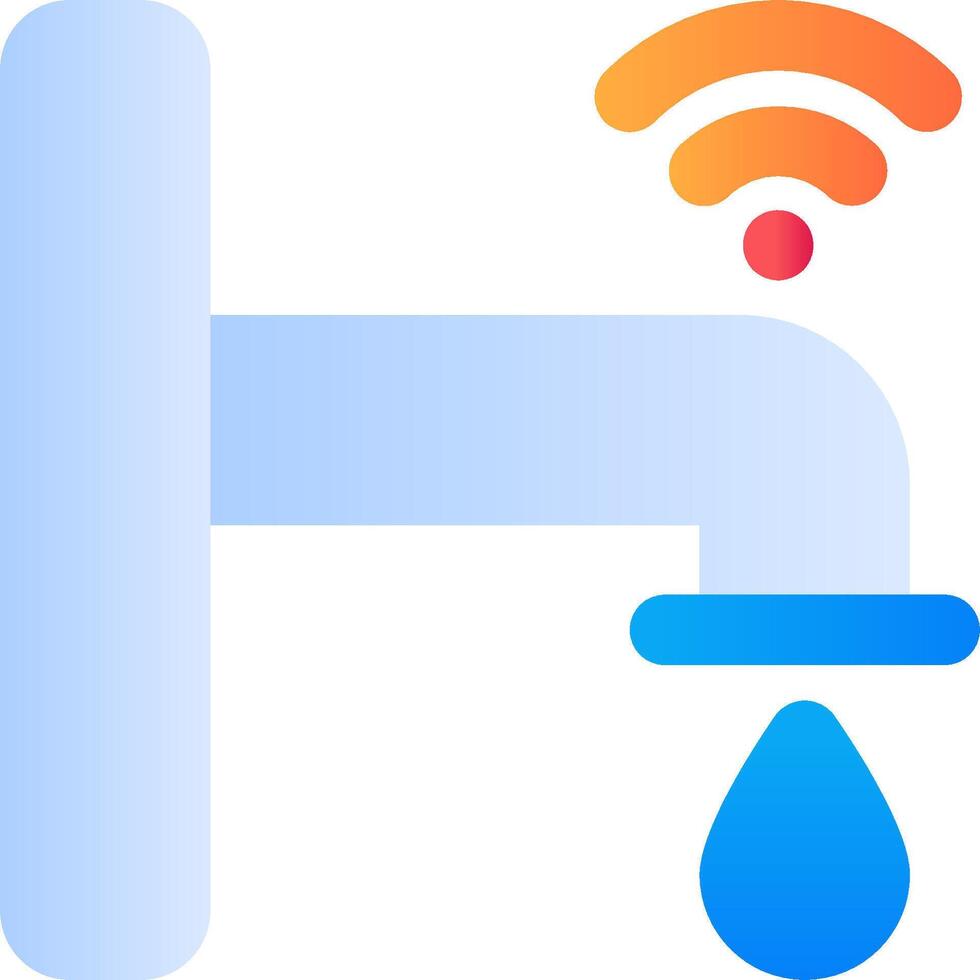 Water faucet wifi icon vector
