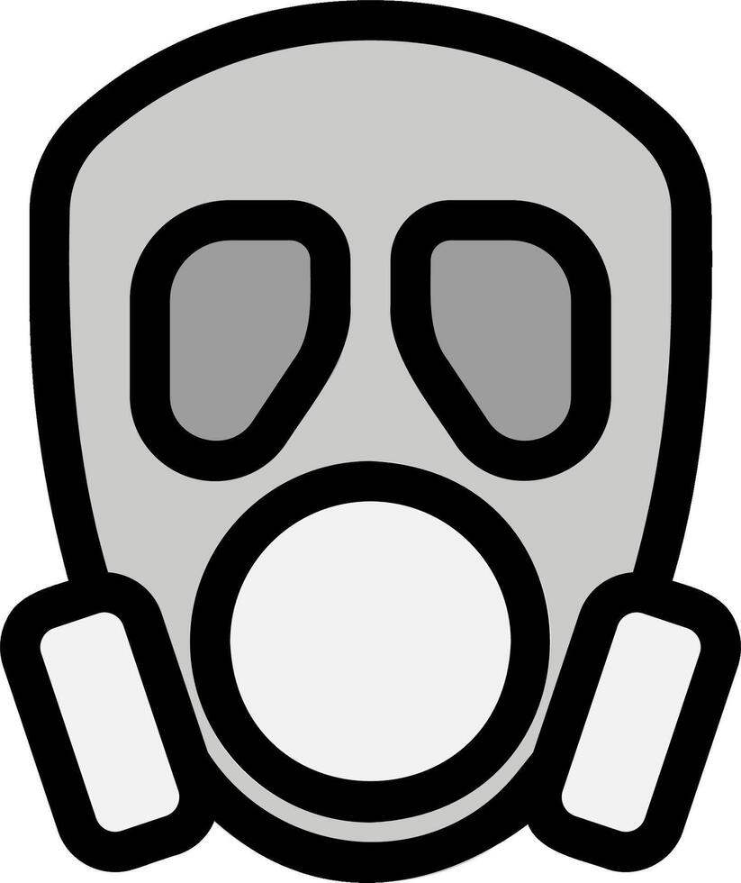 A gas mask icon on a white background vector