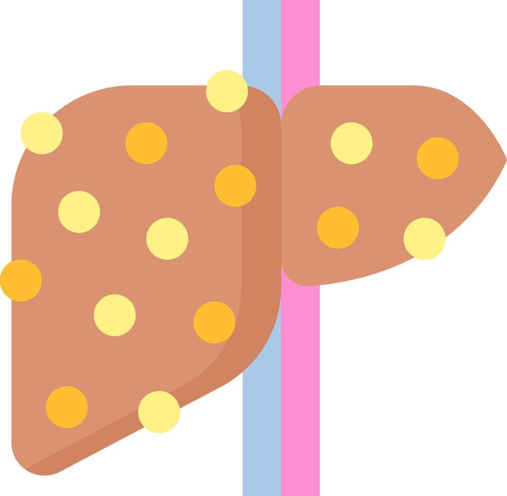 Liver and pancreas icon illustration vector