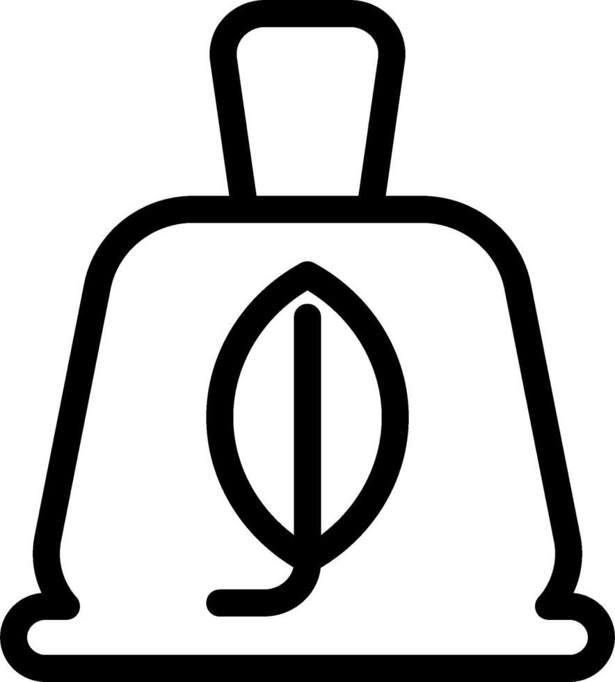 A black and white icon of a coffee pot vector