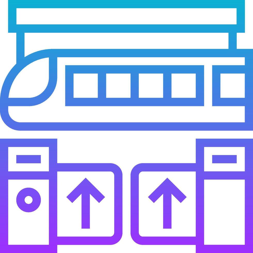 A train is shown with a blue and purple background vector