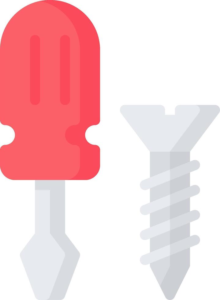 Screws and screws on a white background vector