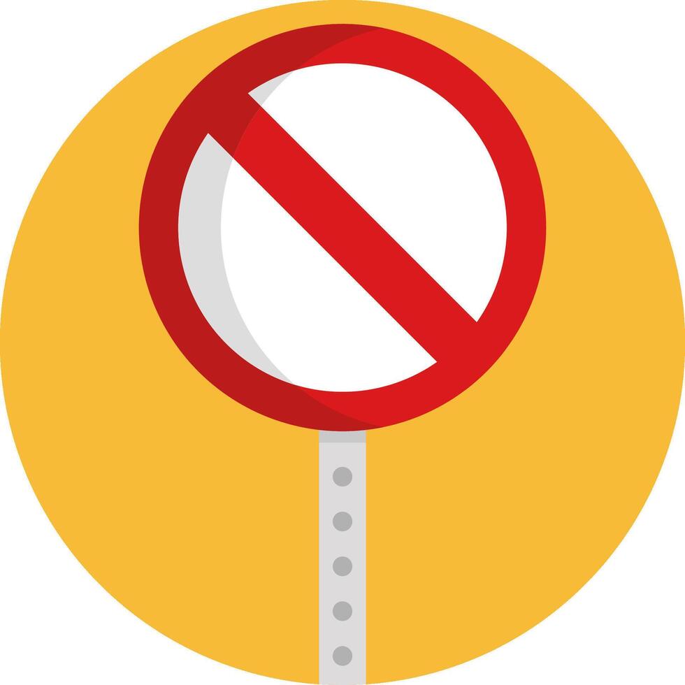 No entry sign vector