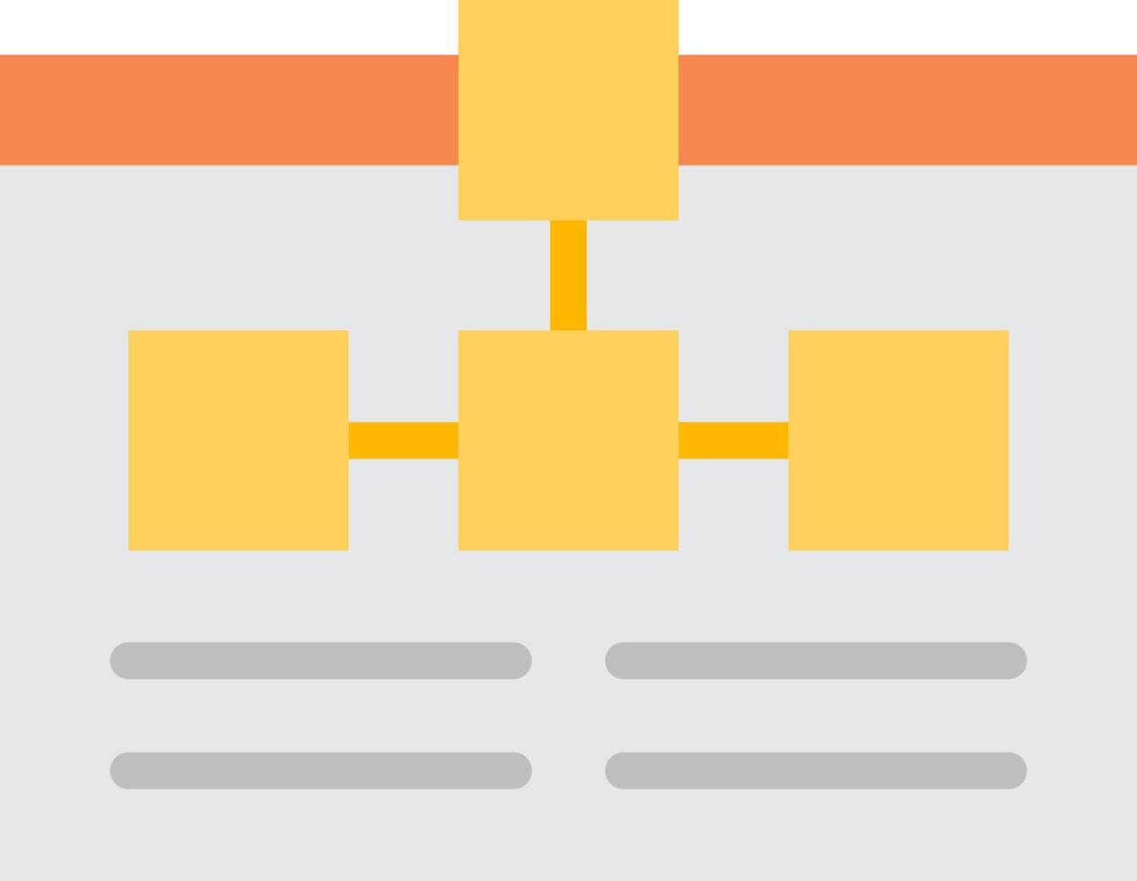A yellow and orange icon with a yellow square vector