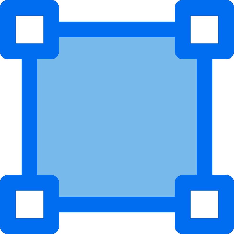A square with blue squares on it vector